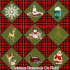 Christmas Diamonds on Plaid Cotton Lycra