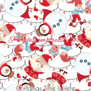 Christmas Time is Here Cotton Lycra
