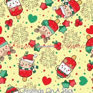 Christmas on a Stick Cotton Lycra
