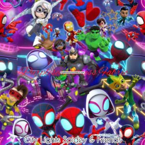 City Lights Spidey & Friends Cotton Lycra