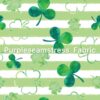 Clovers on Stripes Cotton Lycra