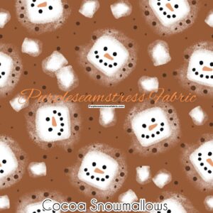 Cocoa Snowmallows Cotton Lycra