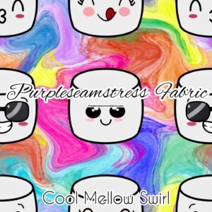 Cool Mallow Swirl Cotton Lycra