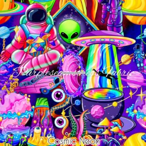 Cosmic Neon Cotton Lycra