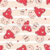 Cutie Pie Mushrooms Cotton Lycra