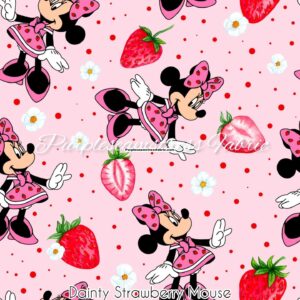 Dainty Strawberry Mouse Cotton Lycra