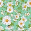 Daisies On The Green Cotton Lycra
