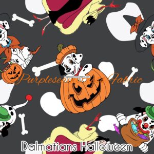 Dalmatians Halloween Cotton Lycra