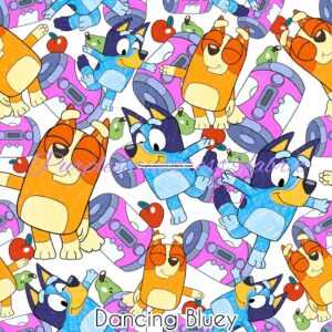 Dancing Bluey Cotton Lycra