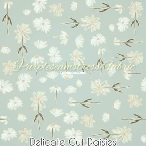 Delicate Cut Daisies Cotton Lycra