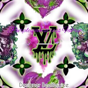 Designer Beetlejuice Cotton Lycra