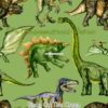 Dinos On The Green Cotton Lycra