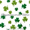 Distant Clovers On White Cotton Lycra