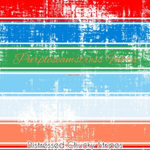 Distressed Chucky Stripes Cotton Lycra