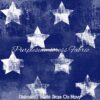 Distressed White Stars On Navy Cotton Lycra