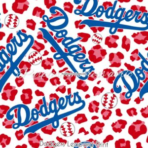 Dodgers Leopard Print Cotton Lycra