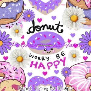 Donut Worry Be Happy Cotton Lycra