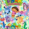 Dora on Tie Dye Cotton Lycra