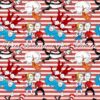 Dr. Seuss Characters On Stripes Cotton Lycra