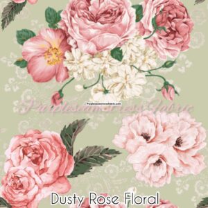 Dusty Rose Floral Cotton Lycra