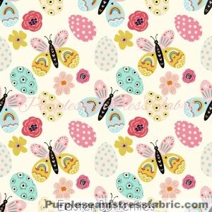Easter Butterflies - Fabric