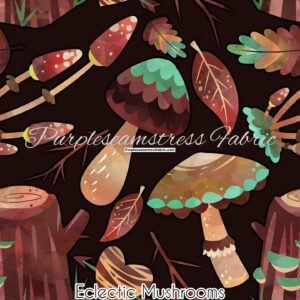 Eclectic Mushrooms Cotton Lycra