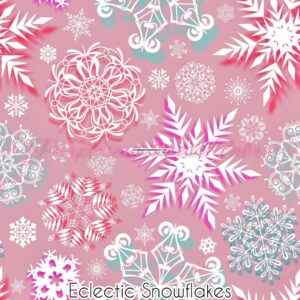 Eclectic Snowflakes Cotton Lycra