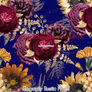 Elegantly Rustic Floral Cotton Lycra