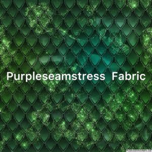 Emerald Shimmer Dragon Scales Cotton Lycra