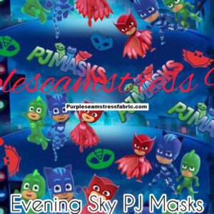 Blue Evening Sky PJ Masks Cotton Lycra