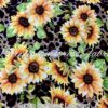 Exotic Sunflower Leopard Cotton Lycra