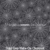 Faint Grey Webs on Charcoal Cotton Lycra
