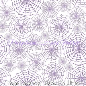 Faint Lavender Webs on white Cotton Lycra