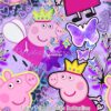 Fairy Peppa with Butterflies Cotton Lycra
