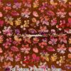 Fall Foliage & Berries On Brown Cotton Lycra