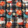 Fall Pretty Pumpkins Plaid Cotton/Lycra