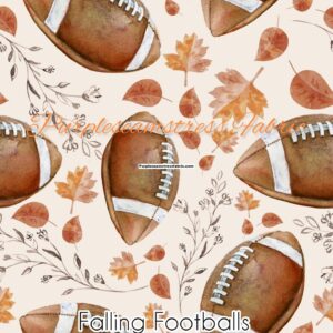Falling Footballs Cotton Lycra