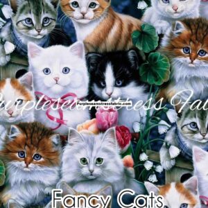 Fancy Cats Cotton Lycra