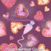 Fancy Iced Heart Cookies Cotton Lycra