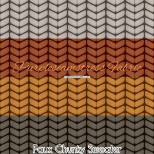 Faux Chunky Sweater Cotton Lycra