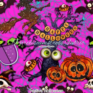 Festive Halloween Cotton Lycra