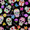 Festive Skulls Cotton Lycra