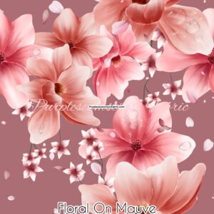 Floral on Mauve Cotton Lycra