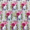 Horses with Flower Crowns Cotton Lycra