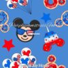 Fourth Of July Mouse Cotton Lycra