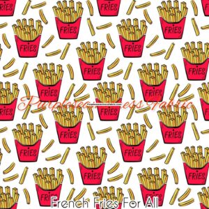 French Fries for All Cotton Lycra