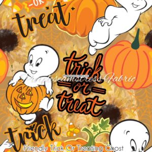 Friendly Trick Or Treating Ghost Cotton Lycra