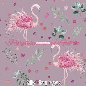 Frilly Flamingos Cotton Lycra