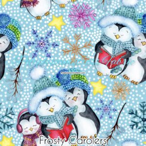 Frosty Carolers Cotton Lycra