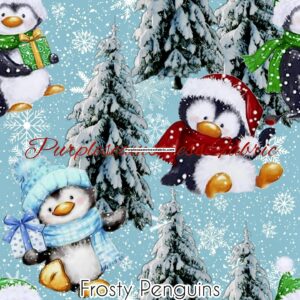 Frosty Penguins Cotton Lycra